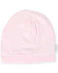 Rosettes Knit Beanie Pink
