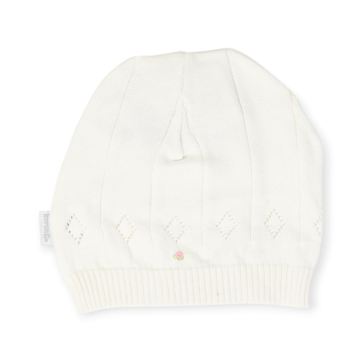 Knit Beanie with Hand Embroidery