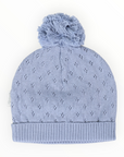 Organic Knit Beanie Blue