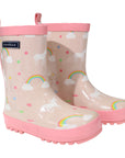 Unicorn & Rainbows Gumboot Dusty Pink Gloss