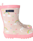 Unicorn & Rainbows Gumboot Dusty Pink Gloss