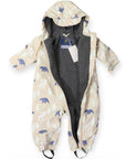 Bear Colour Change Sherpa Lined Zip Rain Suit Tapioca
