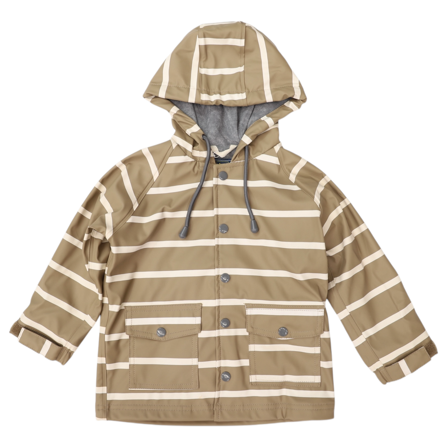 Colour Change Stripe Raincoat Chestnut