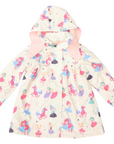 Dancing Unicorn Raincoat Cream