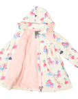 Dancing Unicorn Raincoat Cream