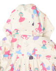 Dancing Unicorn Raincoat Cream