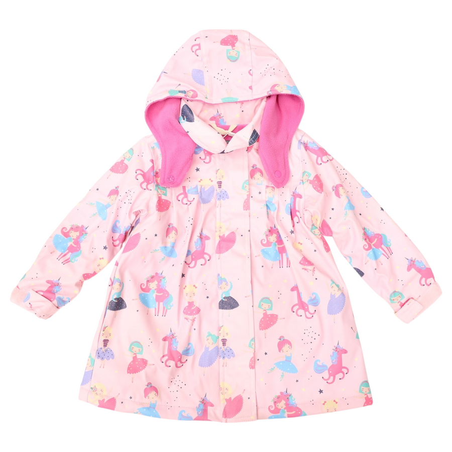 Dancing Unicorn Raincoat Pink