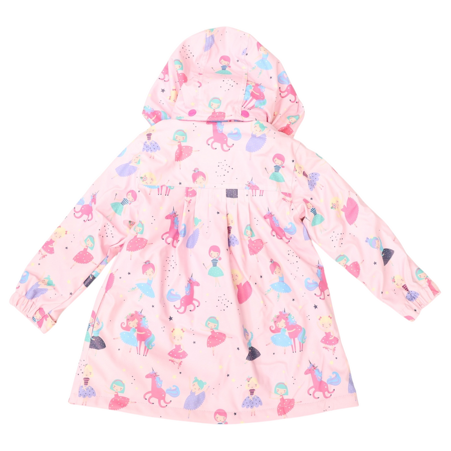 Dancing Unicorn Raincoat Pink