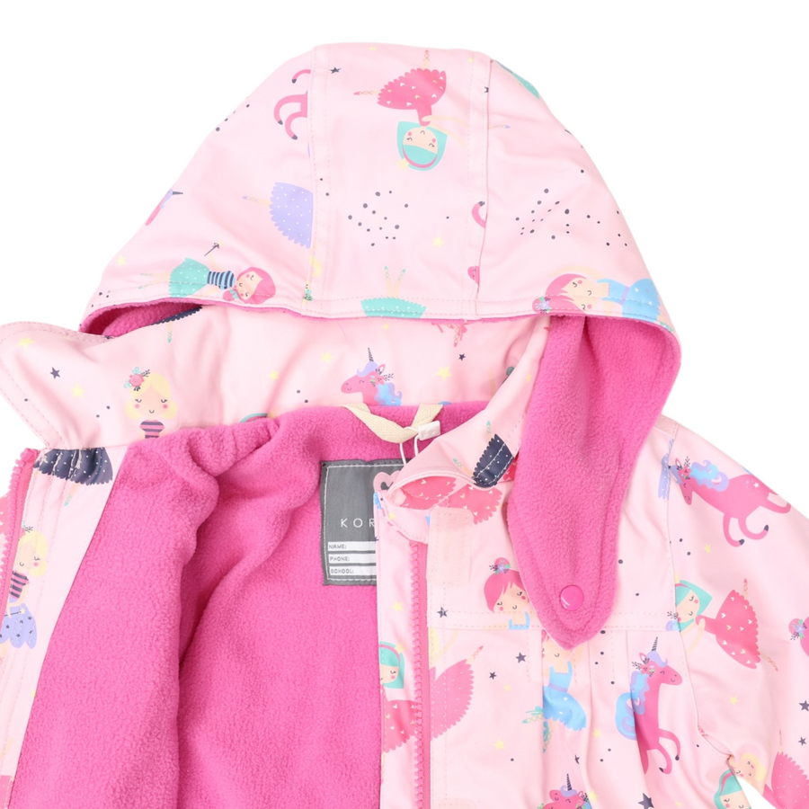 Dancing Unicorn Raincoat Pink