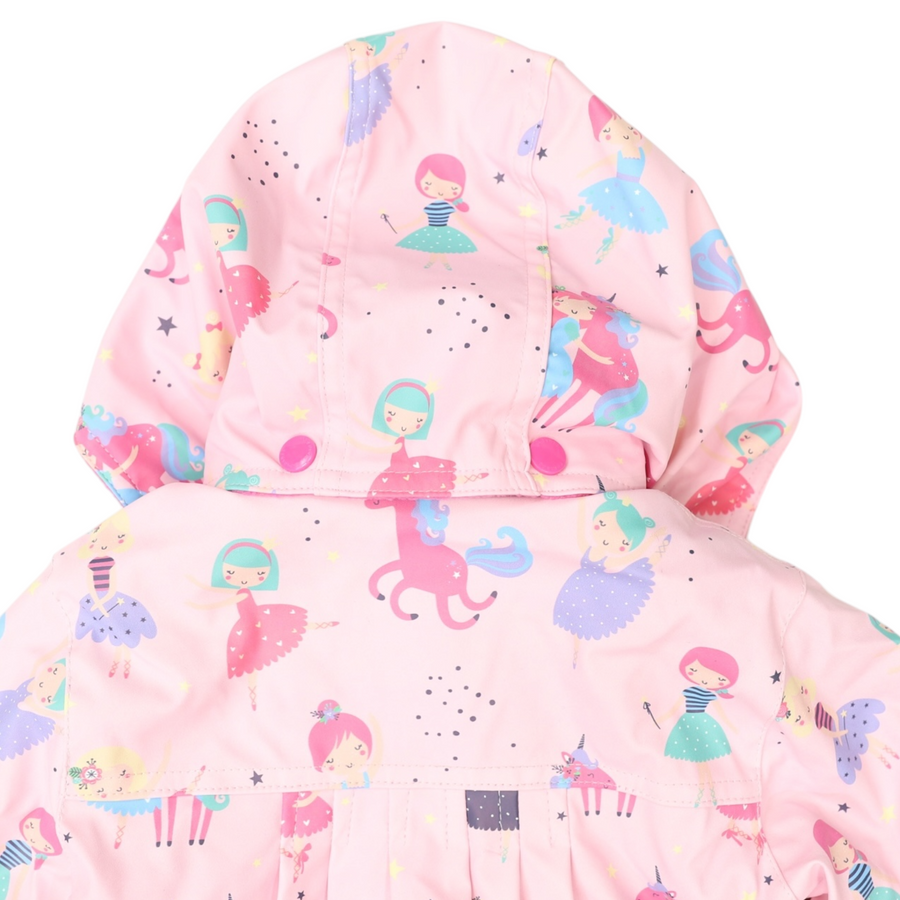 Dancing Unicorn Raincoat Pink