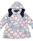 Arch Print Lined Raincoat Blue