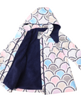 Arch Print Lined Raincoat Blue