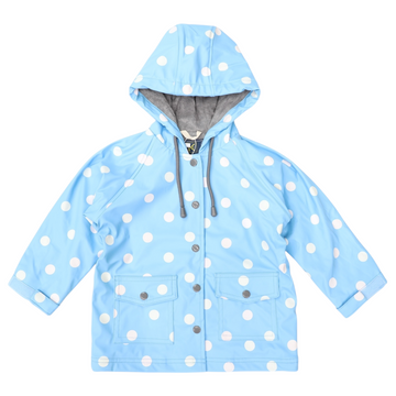 Colour Change Polkadot Raincoat Blue