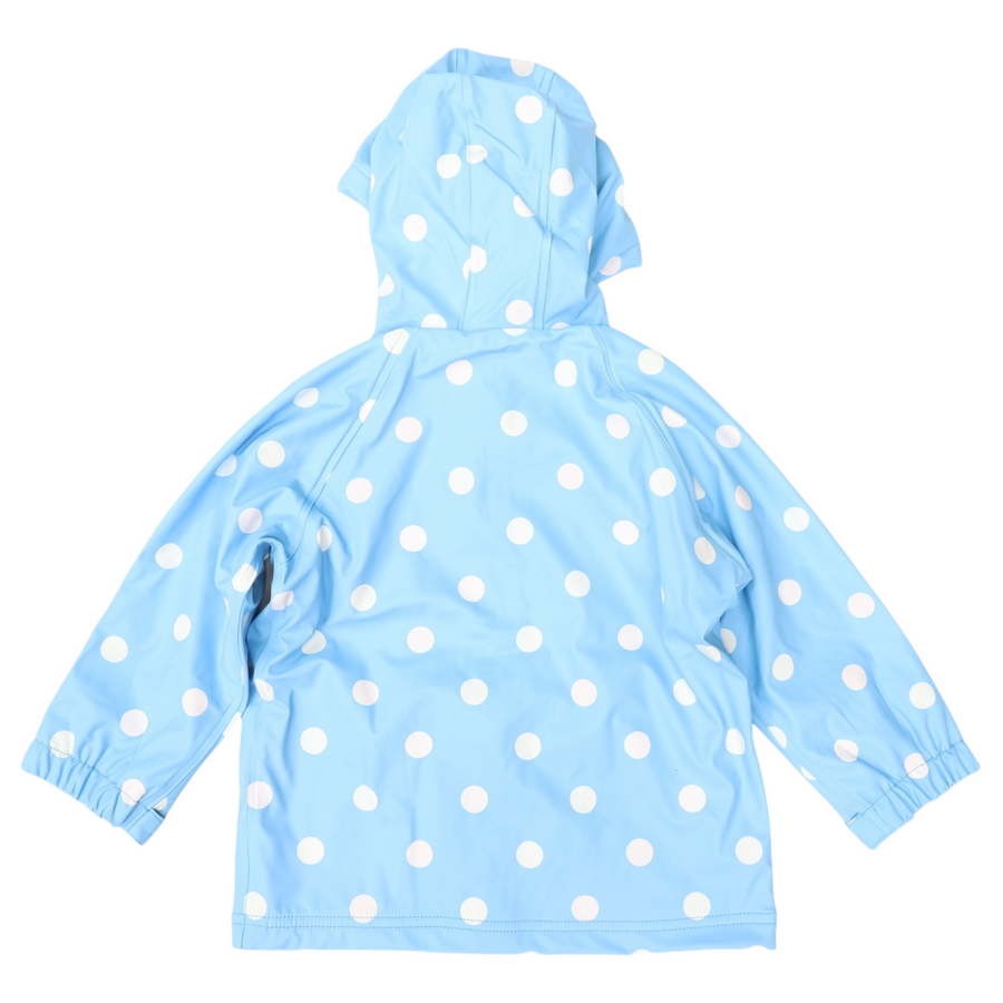 Colour Change Polkadot Raincoat Blue