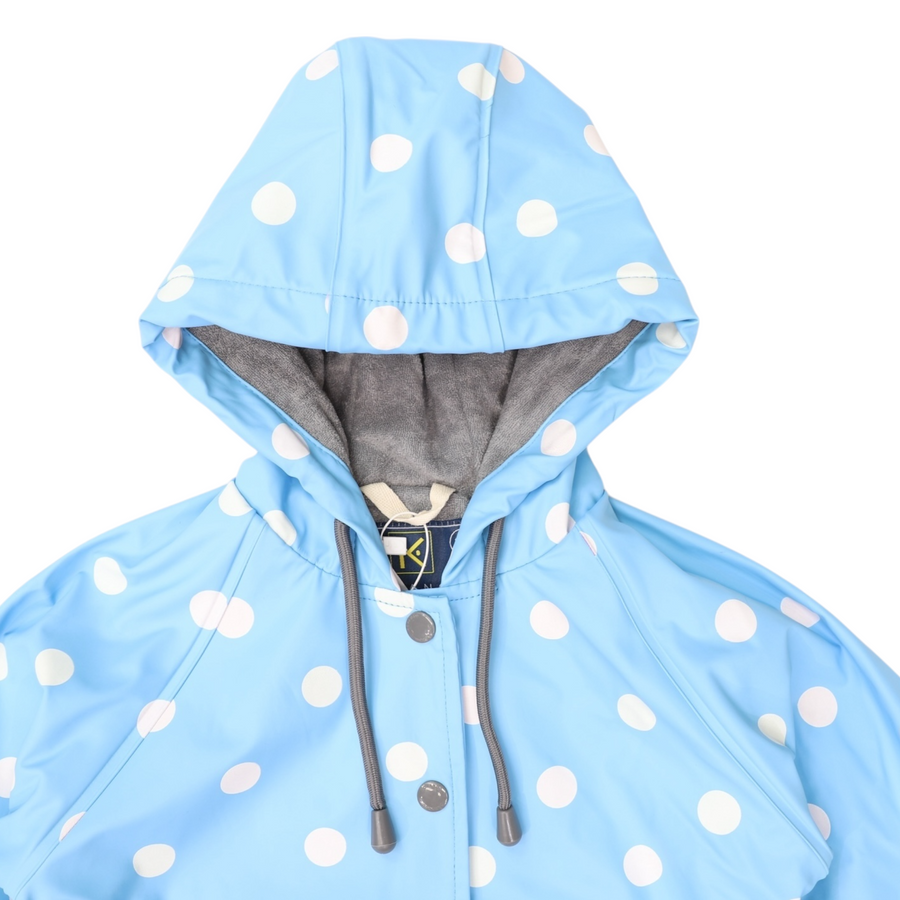 Colour Change Polkadot Raincoat Blue