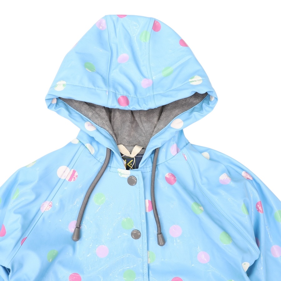 Colour Change Polkadot Raincoat Blue