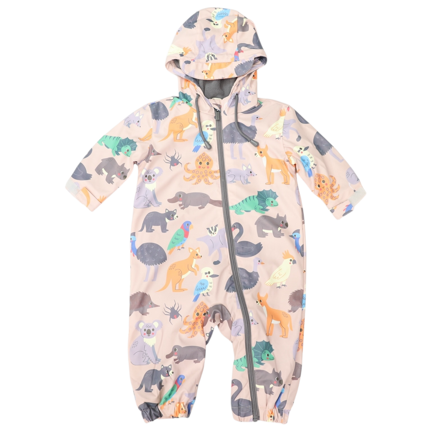 Australian Animal Rain Suit Beige