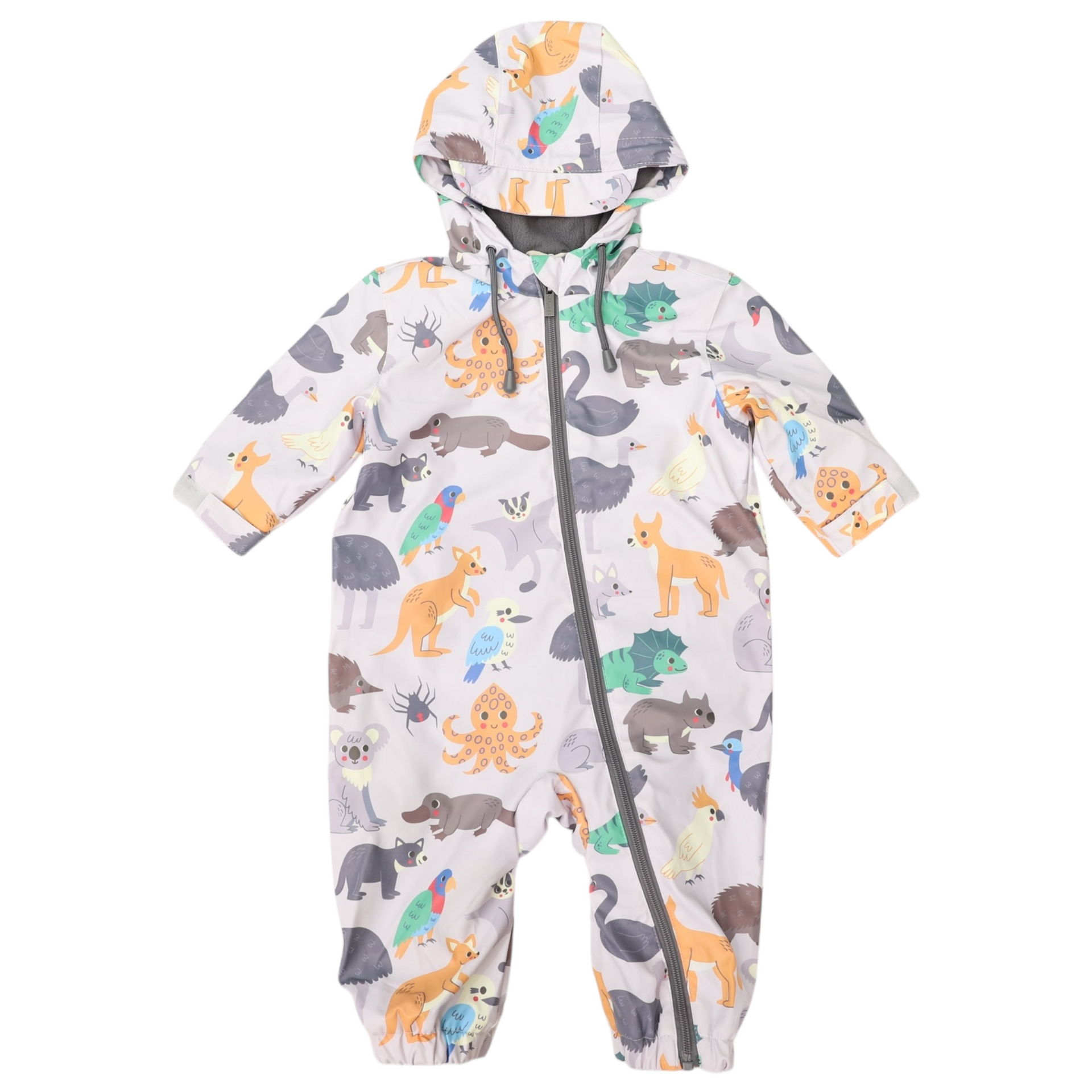 Australian Animal Rain Suit Grey - Main Image
