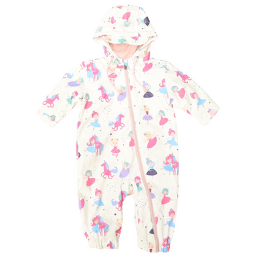 Dancing Unicorns Rain Suit Cream