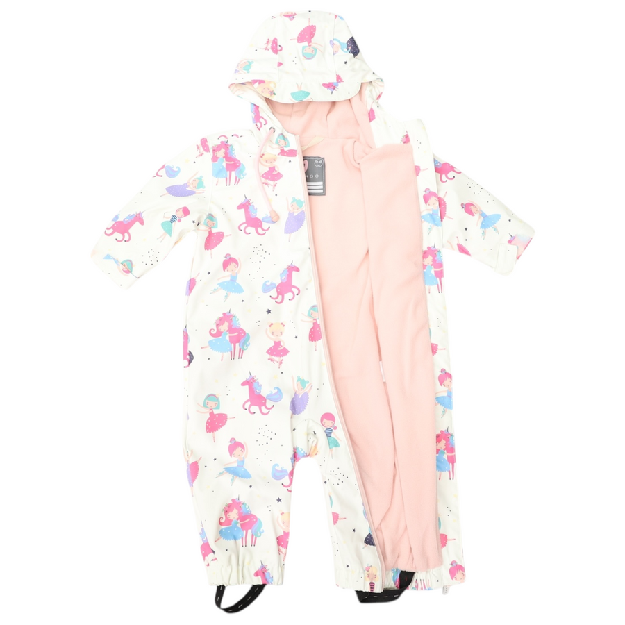 Dancing Unicorns Rain Suit Cream