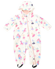 Dancing Unicorns Rain Suit Cream