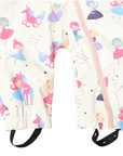 Dancing Unicorns Rain Suit Cream