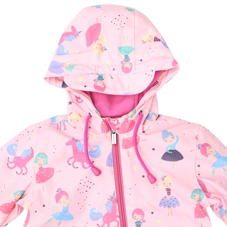 Dancing Unicorns Rain Suit Pink