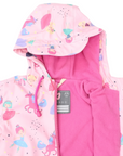 Dancing Unicorns Rain Suit Pink