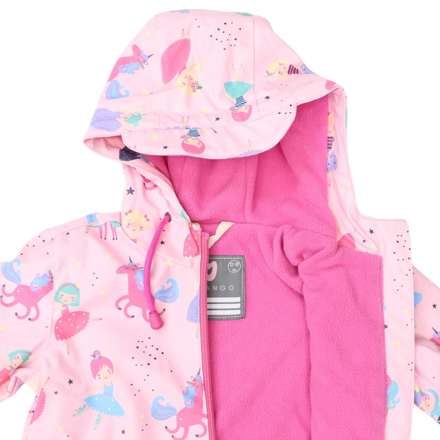 Dancing Unicorns Rain Suit Pink