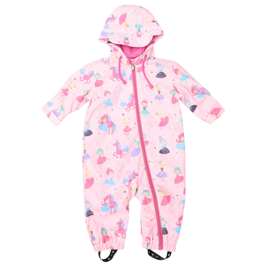 Dancing Unicorns Rain Suit Pink