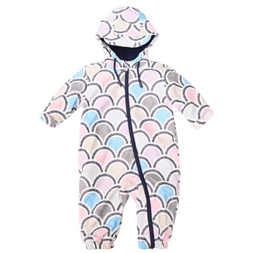 Arch Print Rain Suit Blue