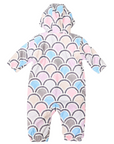 Arch Print Rain Suit Blue