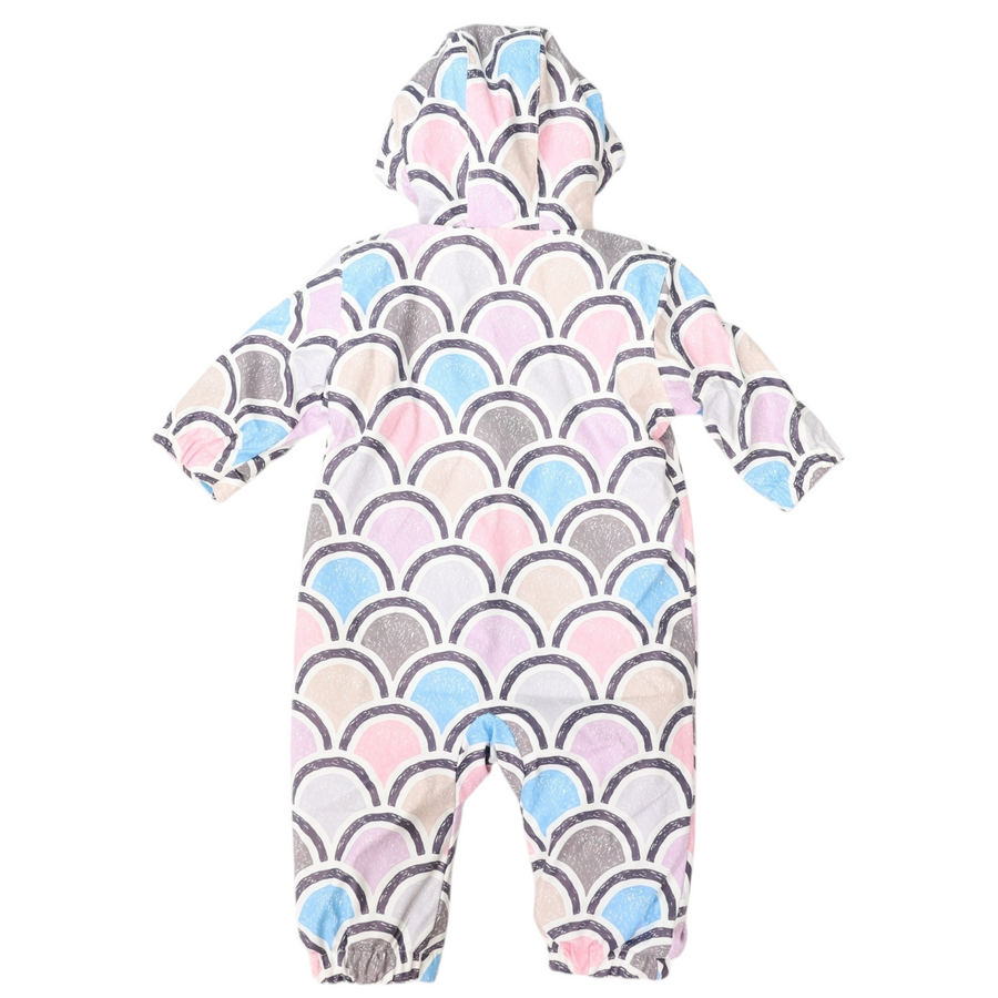 Arch Print Rain Suit Blue