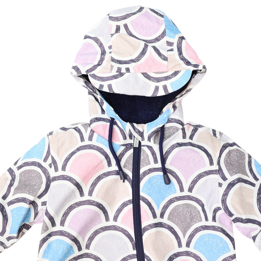 Arch Print Rain Suit Blue