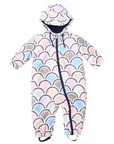 Arch Print Rain Suit Blue