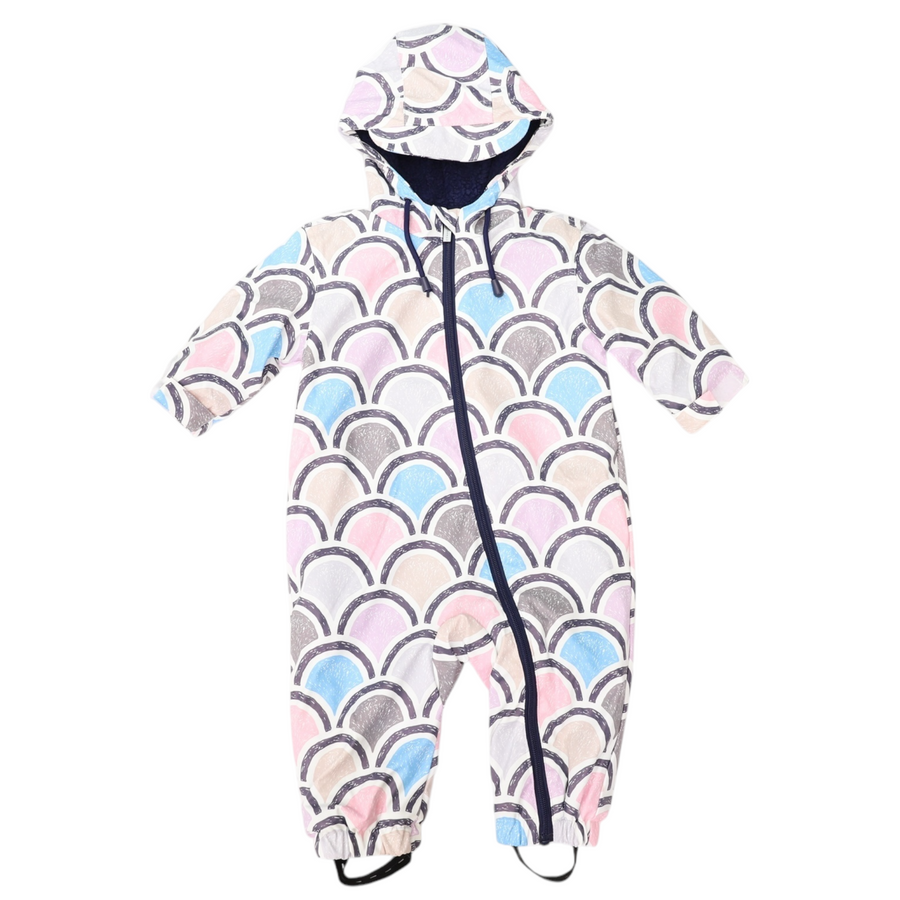 Arch Print Rain Suit Blue