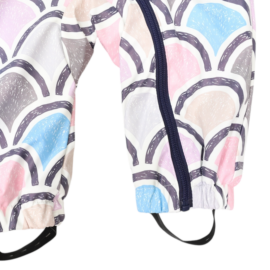 Arch Print Rain Suit Blue