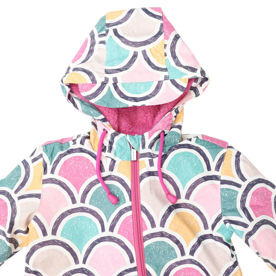 Arch Print Rain Suit Green