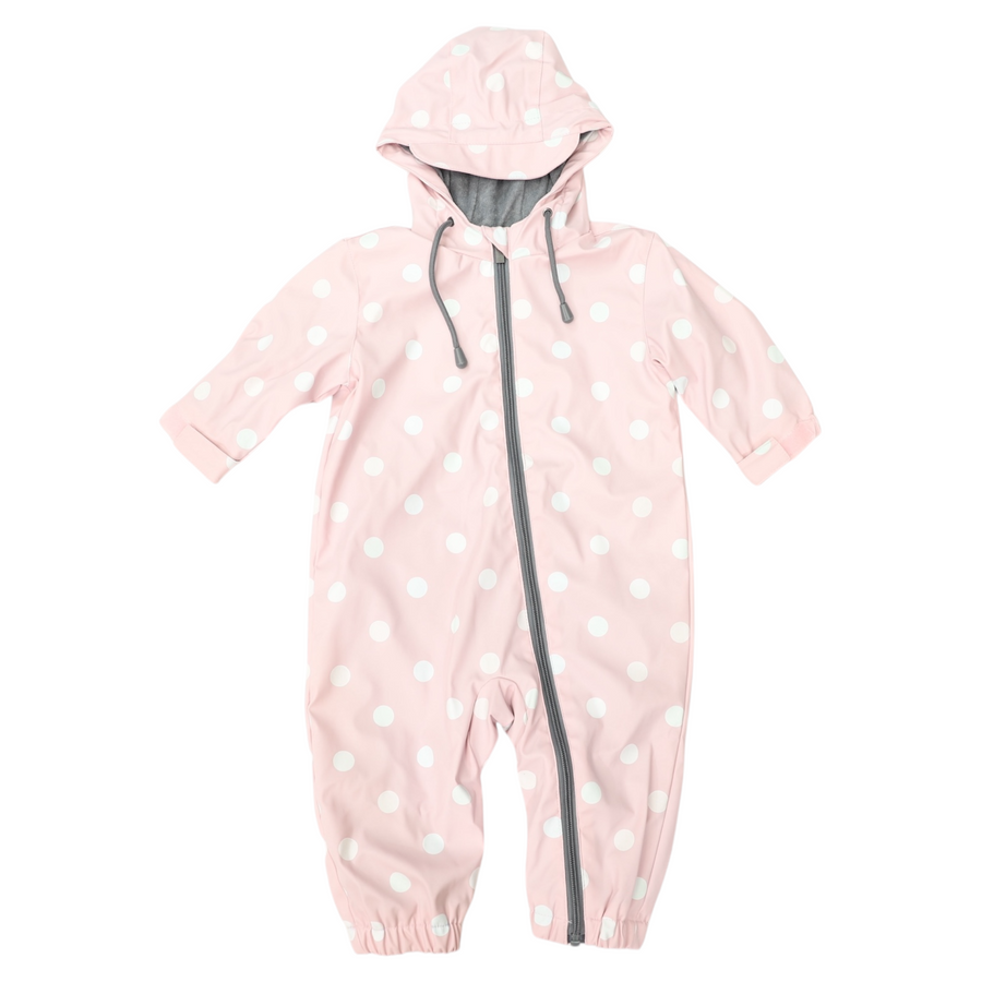 Colour Change Polkadot Rain Suit Pink