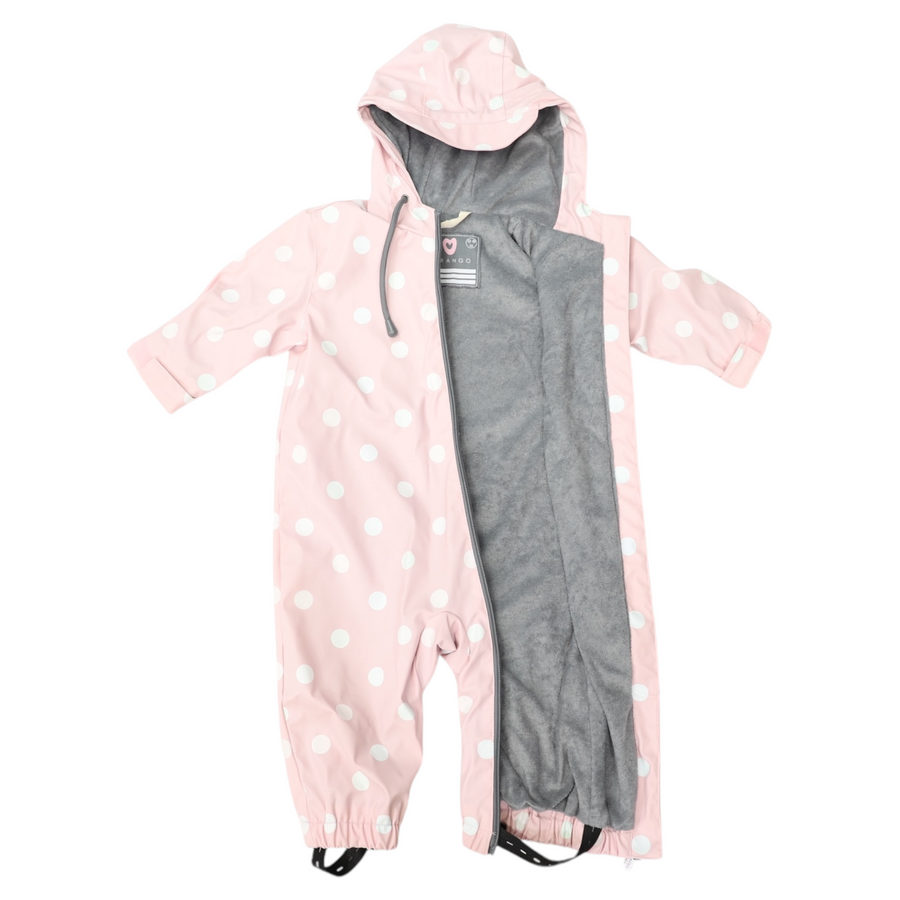 Colour Change Polkadot Rain Suit Pink