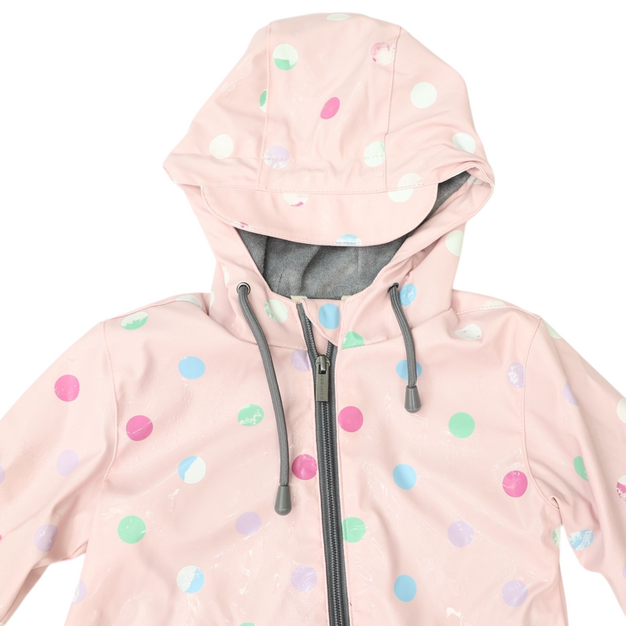 Colour Change Polkadot Rain Suit Pink