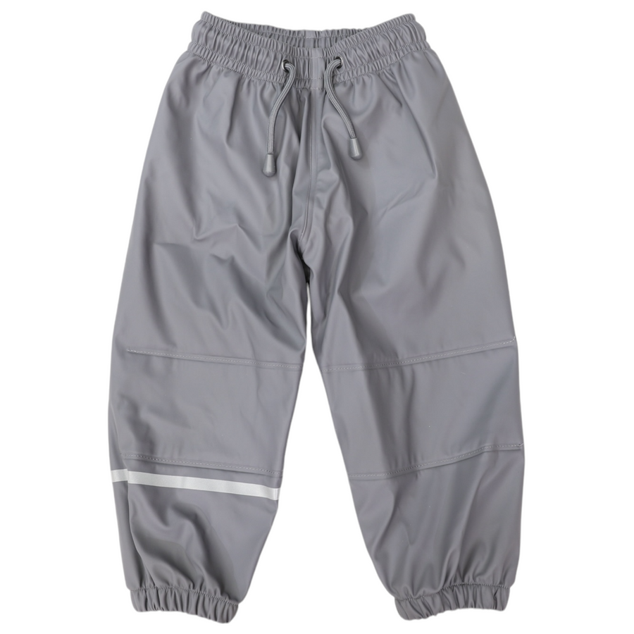 Waterproof Rain Pant with Drawstring & Elastic Foot Strap Charcoal