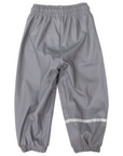 Waterproof Rain Pant with Drawstring & Elastic Foot Strap Charcoal