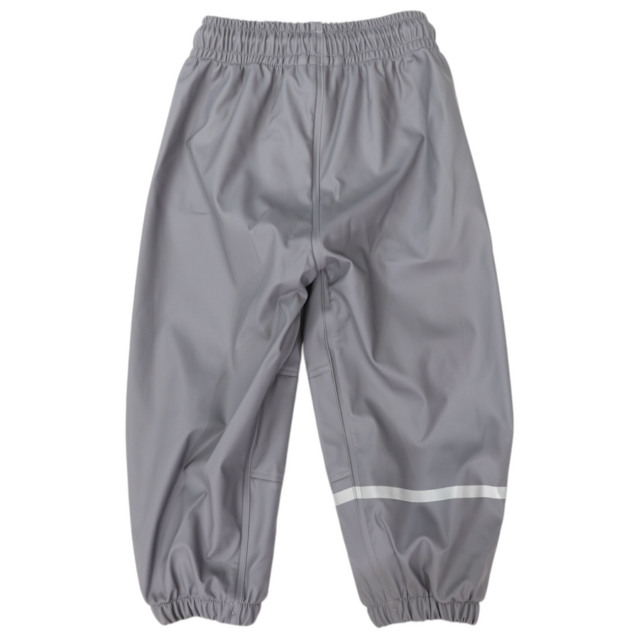 Waterproof Rain Pant with Drawstring & Elastic Foot Strap Charcoal