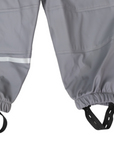 Waterproof Rain Pant with Drawstring & Elastic Foot Strap Charcoal