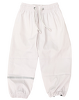 Waterproof Rain Pant with Drawstring & Elastic Foot Strap Grey