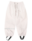 Waterproof Rain Pant with Drawstring & Elastic Foot Strap Grey