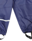 Waterproof Rain Pant with Drawstring & Elastic Foot Strap Navy