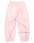 Waterproof Rain Pant with Drawstring & Elastic Foot Strap Pink