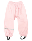 Waterproof Rain Pant with Drawstring & Elastic Foot Strap Pink